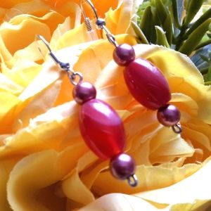 Agate Gemstones Pierced Dangle Earrings GORGEOUS GEMS!!